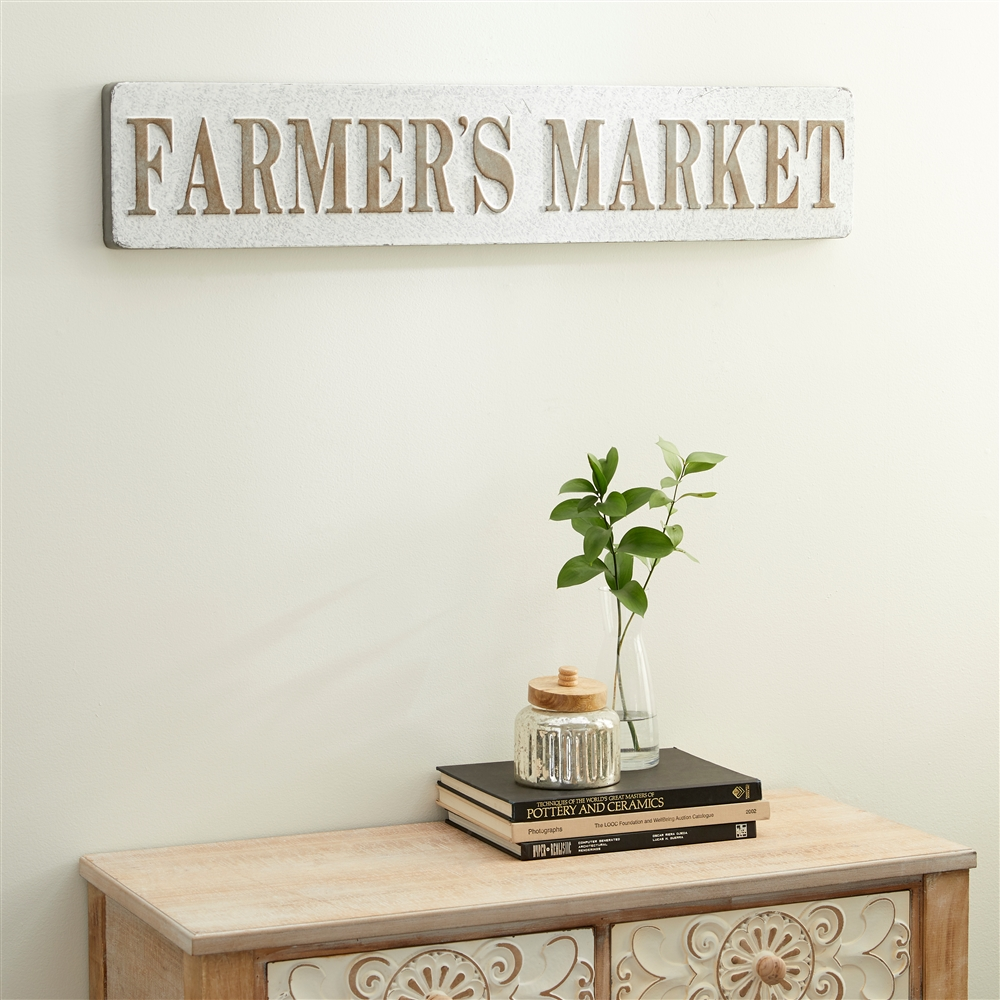 Grayson Lane 10-in H X 36.4-in W Farmhouse Metal Wall Accent 5 Grayson Lane 10-in H X 36.4-in W Farmhouse Metal Wall Accent - Image 5