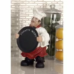 Grayson Lane Traditional Multicoloured MDF Chef With Chalkboard Tabletop Decoration -GRAYSON LANE SHOP 330942634 AlternateImage2