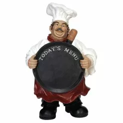 Grayson Lane Traditional Multicoloured MDF Chef With Chalkboard Tabletop Decoration -GRAYSON LANE SHOP 330942634 MainImage 001