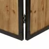 Grayson Lane 3-Panel Brown Wood Folding Country Room Divider