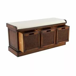 Grayson Lane 20-in X 42-in Industrial Brown Storage Bench -GRAYSON LANE SHOP 330944714 AlternateImage5