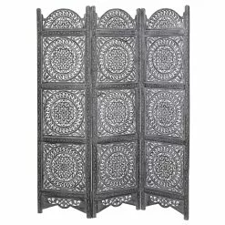 Grayson Lane 3-Panel Black Wood Folding Contemporary/M Room Divider -GRAYSON LANE SHOP 330944722 AlternateImage7