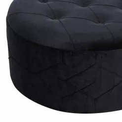 Grayson Lane Glam Grey Velvet Round Ottomans - Set Of 4 11 Grayson Lane Glam Grey Velvet Round Ottomans - Set Of 4 -GRAYSON LANE SHOP 330944723 AlternateImage4