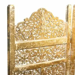 Grayson Lane 4-Panel Gold Wood Folding Traditional Room Divider -GRAYSON LANE SHOP 330944735 AlternateImage4