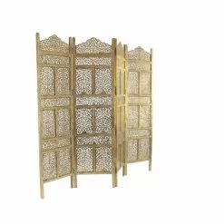 Grayson Lane 4-Panel Gold Wood Folding Traditional Room Divider -GRAYSON LANE SHOP 330944735 AlternateImage6