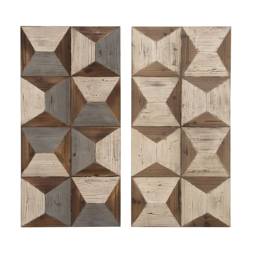 Grayson Lane 19-in X 40-in Abstract Metal Wall Accent - Set Of 2 3 Grayson Lane 19-in X 40-in Abstract Metal Wall Accent - Set Of 2 - Image 3