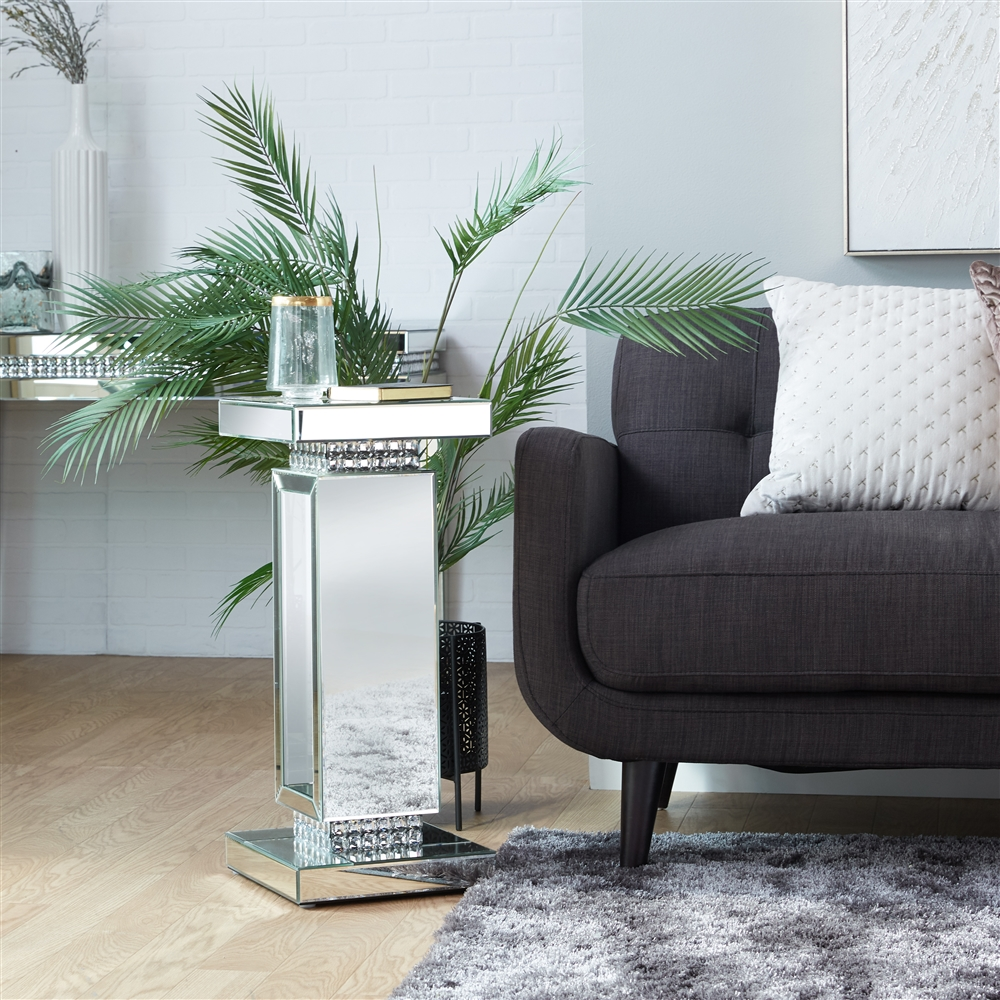 Grayson Lane Silver Glam Mirror Square End Table 6 Grayson Lane Silver Glam Mirror Square End Table - Image 6