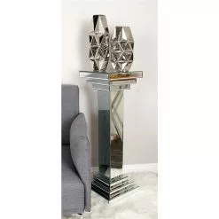 Grayson Lane Silver Mirror Square End Table