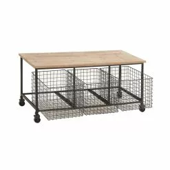 Grayson Lane 19-in X 39-in Industrial Brown Storage Bench 8 Grayson Lane 19-in X 39-in Industrial Brown Storage Bench -GRAYSON LANE SHOP 330944765 AlternateImage5