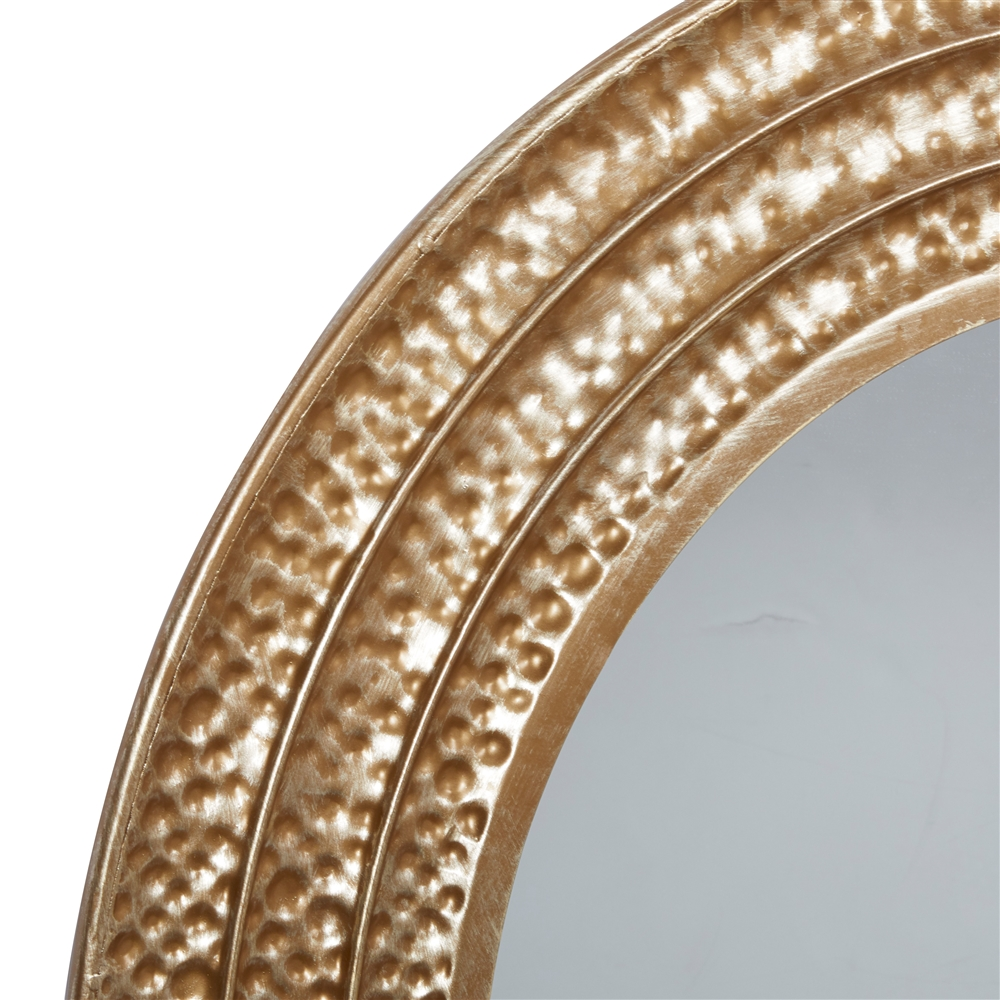 Grayson Lane 39.25-in X 39.25-in Round Gold Framed Wall Mirror 4 Grayson Lane 39.25-in X 39.25-in Round Gold Framed Wall Mirror - Image 4