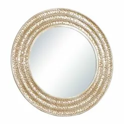 Grayson Lane 39.25-in X 39.25-in Round Gold Framed Wall Mirror 10 Grayson Lane 39.25-in X 39.25-in Round Gold Framed Wall Mirror -GRAYSON LANE SHOP 330944784 AlternateImage5