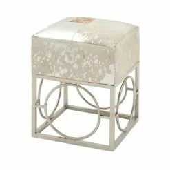 Grayson Lane 22-in X 16-in Modern Silver Square Stool 8 Grayson Lane 22-in X 16-in Modern Silver Square Stool -GRAYSON LANE SHOP 330944788 AlternateImage5