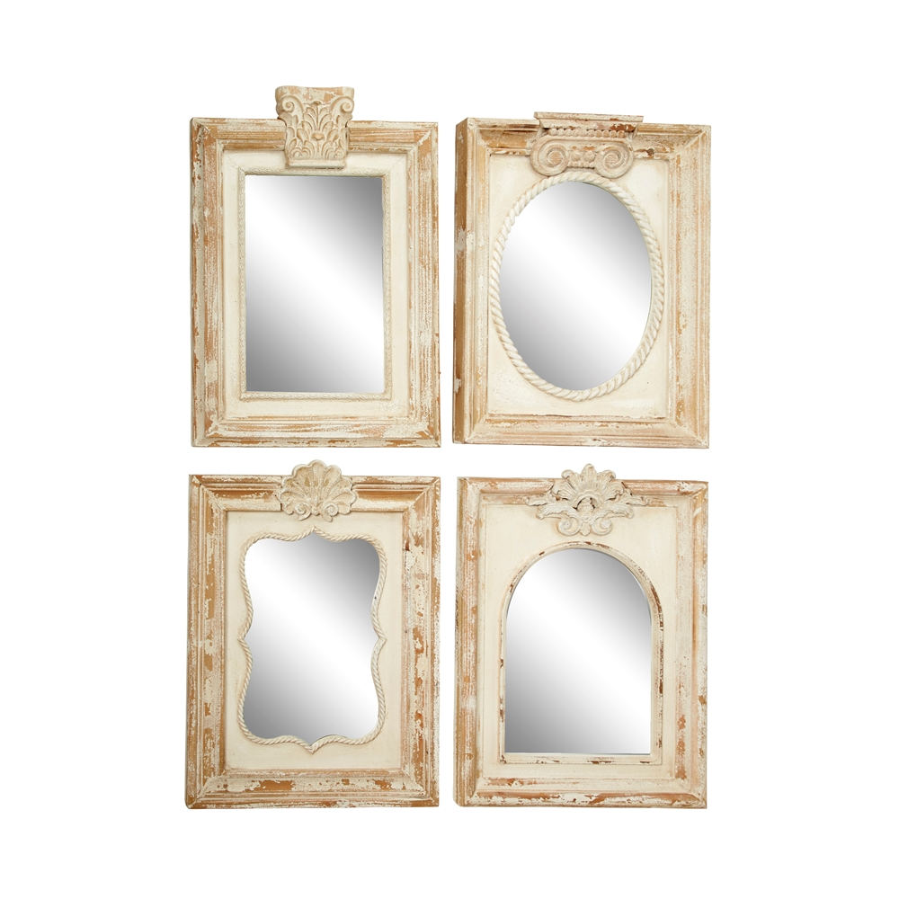 Grayson Lane 26.15-in X 18.25-in Rectangle Brown Framed Wall Mirror 5 Grayson Lane 26.15-in X 18.25-in Rectangle Brown Framed Wall Mirror - Image 5