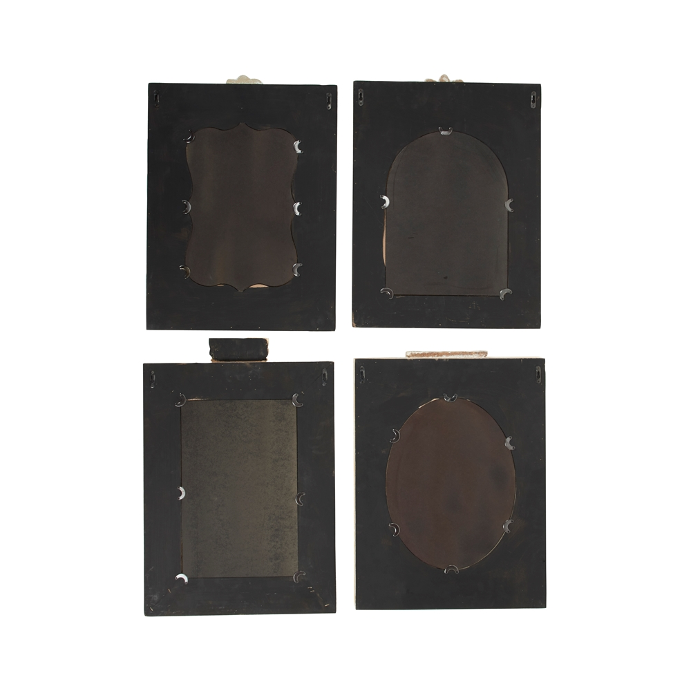 Grayson Lane 26.15-in X 18.25-in Rectangle Brown Framed Wall Mirror 4 Grayson Lane 26.15-in X 18.25-in Rectangle Brown Framed Wall Mirror - Image 4