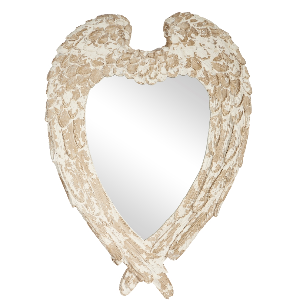 Grayson Lane 44-in X 31.5-in Oval White Framed Wall Mirror 5 Grayson Lane 44-in X 31.5-in Oval White Framed Wall Mirror - Image 5