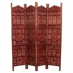 Grayson Lane 4-Panel Dark Brown Wood Folding Traditional Room Divider -GRAYSON LANE SHOP 330944812 AlternateImage7