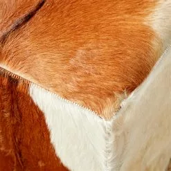 Grayson Lane 17-in X 18-in Rustic Brown Square Ottoman