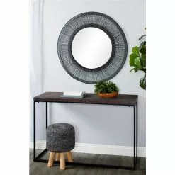 Grayson Lane 39.5-in X 39.5-in Round Black Framed Wall Mirror 7 Grayson Lane 39.5-in X 39.5-in Round Black Framed Wall Mirror -GRAYSON LANE SHOP 330944824 AlternateImage1