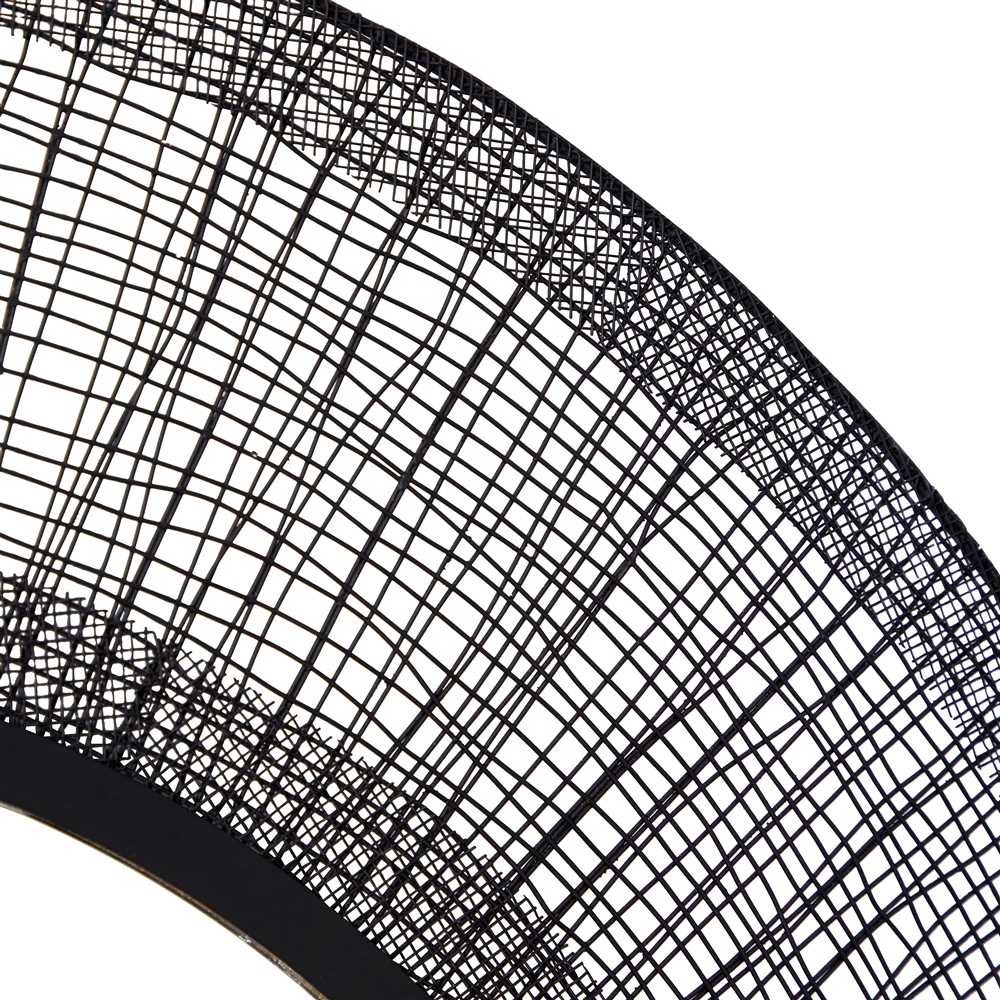 Grayson Lane 39.5-in X 39.5-in Round Black Framed Wall Mirror 4 Grayson Lane 39.5-in X 39.5-in Round Black Framed Wall Mirror - Image 4