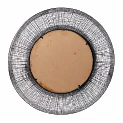 Grayson Lane 39.5-in X 39.5-in Round Black Framed Wall Mirror