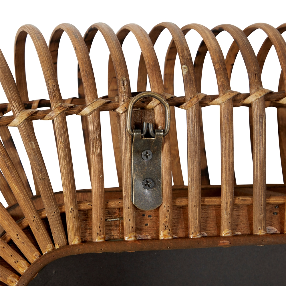 Grayson Lane 39.13-in X 28.25-in Rectangle Brown Framed Wall Mirror 1 Grayson Lane 39.13-in X 28.25-in Rectangle Brown Framed Wall Mirror