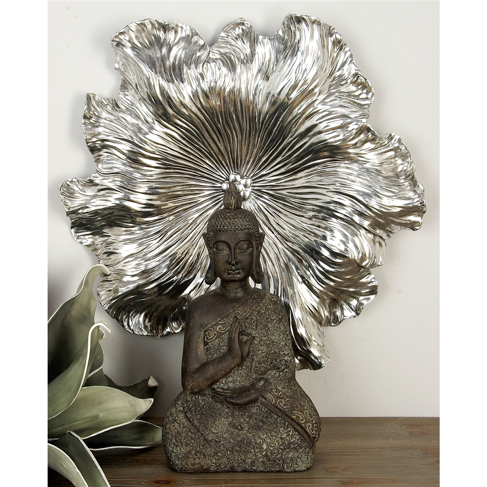 Grayson Lane 17-in, 19-in And 26-in Silver Floral And Botanical Metal Wall Accent - Set Of 3 1 Grayson Lane 17-in, 19-in And 26-in Silver Floral And Botanical Metal Wall Accent - Set Of 3