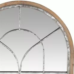 Grayson Lane 51-in X 33-in Arch Brown Framed Wall Mirror 10 Grayson Lane 51-in X 33-in Arch Brown Framed Wall Mirror -GRAYSON LANE SHOP 330944846 AlternateImage3