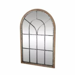 Grayson Lane 51-in X 33-in Arch Brown Framed Wall Mirror 8 Grayson Lane 51-in X 33-in Arch Brown Framed Wall Mirror -GRAYSON LANE SHOP 330944846 AlternateImage6