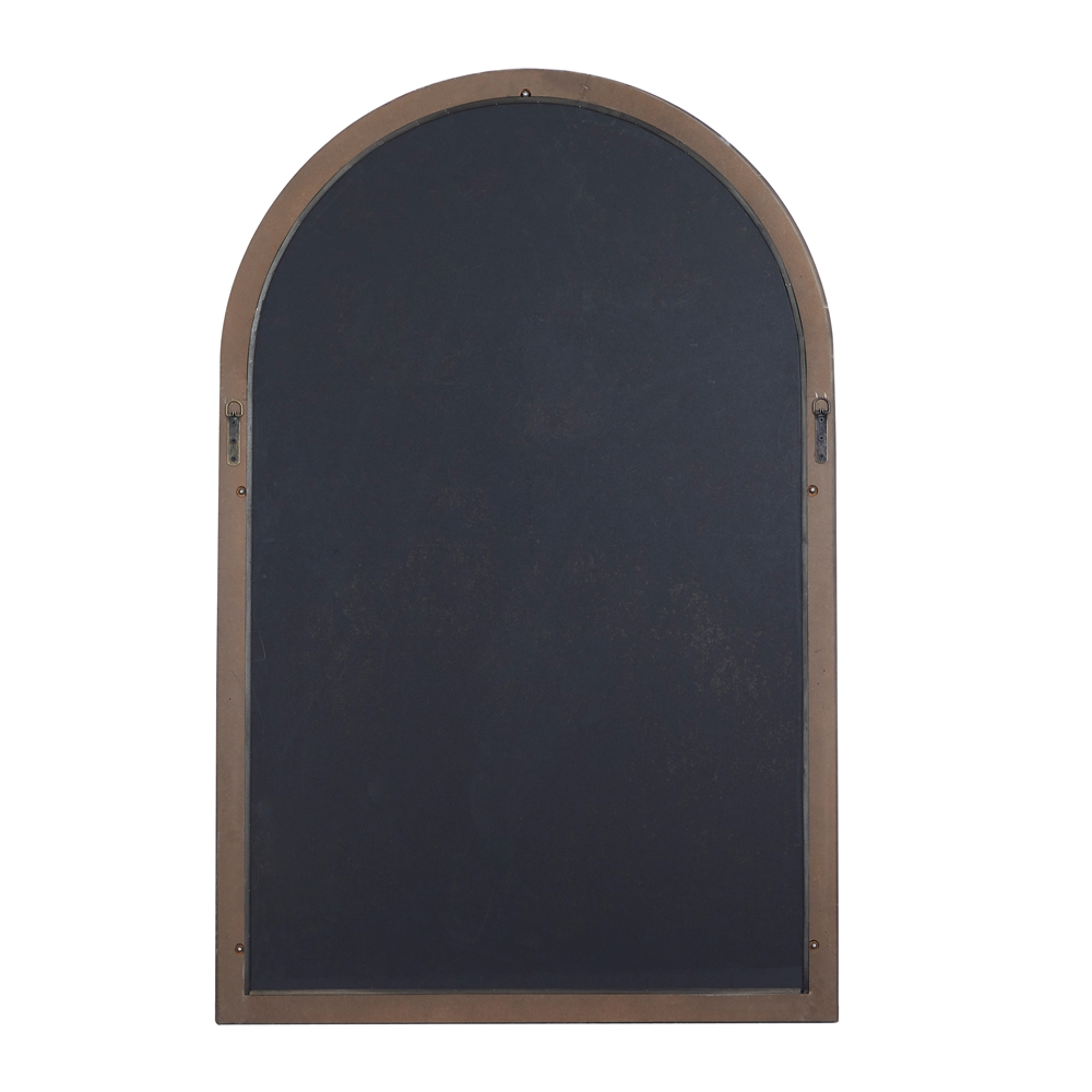 Grayson Lane 51-in X 33-in Arch Brown Framed Wall Mirror 4 Grayson Lane 51-in X 33-in Arch Brown Framed Wall Mirror - Image 4