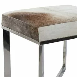 Grayson Lane 19-in X 20-in Modern Grey Faux Leather Square Stool -GRAYSON LANE SHOP 330944854 AlternateImage3