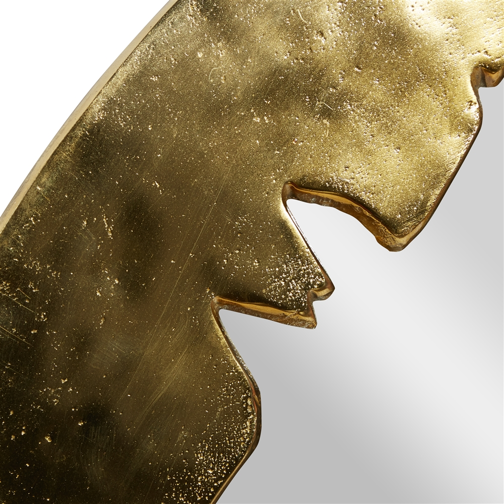 Grayson Lane 35.5-in X 35.5-in Round Gold Framed Wall Mirror 6 Grayson Lane 35.5-in X 35.5-in Round Gold Framed Wall Mirror - Image 6