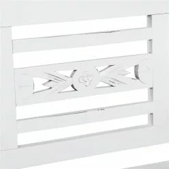 Grayson Lane 36-in X 40-in Farmhouse White Accent Bench