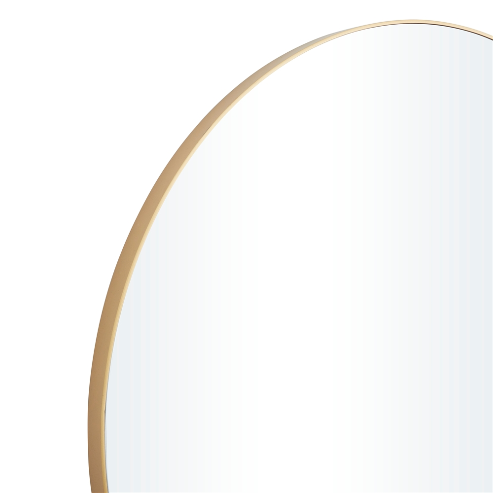 Grayson Lane 42-in X 42-in Round Gold Framed Wall Mirror 2 Grayson Lane 42-in X 42-in Round Gold Framed Wall Mirror - Image 2