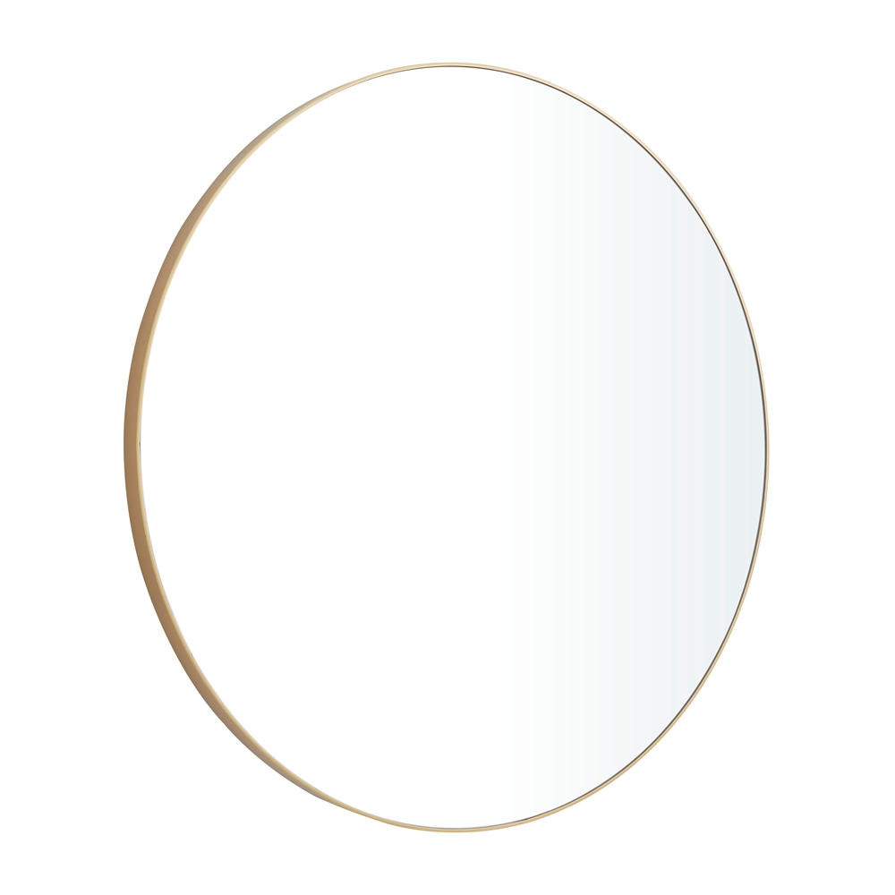 Grayson Lane 42-in X 42-in Round Gold Framed Wall Mirror 5 Grayson Lane 42-in X 42-in Round Gold Framed Wall Mirror - Image 5