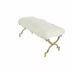 Grayson Lane 20-in X 42-in Industrial White Accent Bench -GRAYSON LANE SHOP 330944876 AlternateImage6