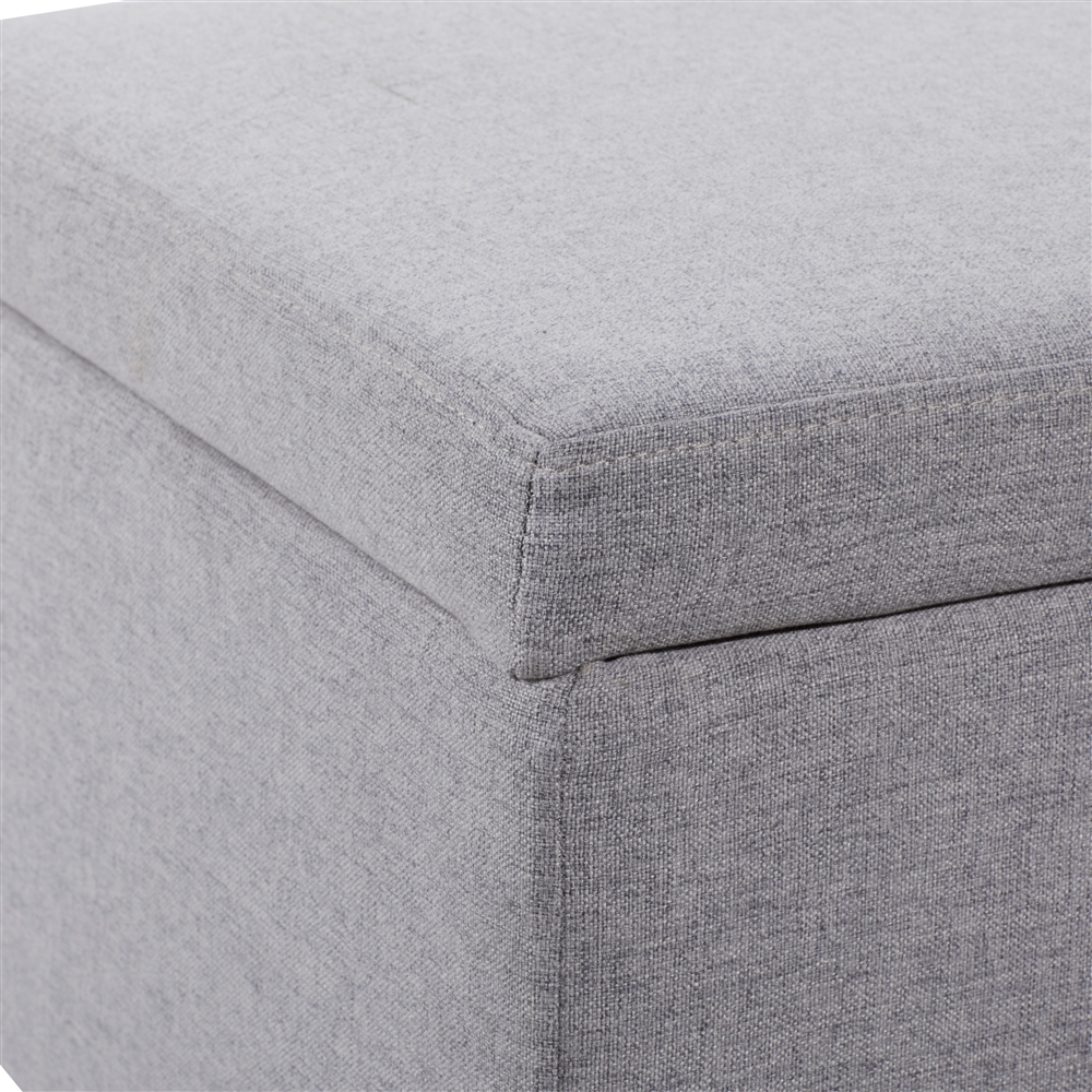 Grayson Lane 18-in X 40-in Modern Grey Storage Bench 2 Grayson Lane 18-in X 40-in Modern Grey Storage Bench - Image 2
