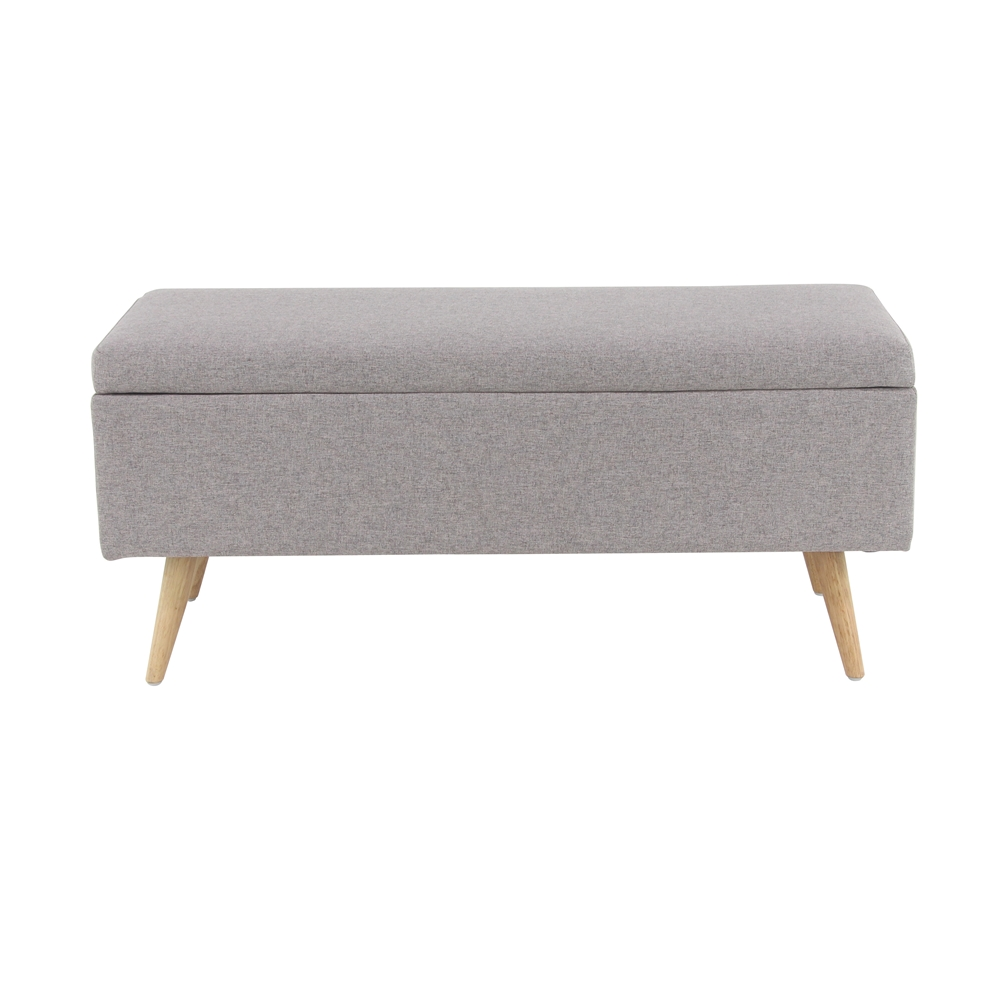 Grayson Lane 18-in X 40-in Modern Grey Storage Bench 1 Grayson Lane 18-in X 40-in Modern Grey Storage Bench