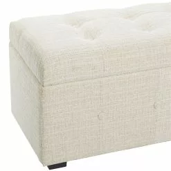 Grayson Lane 17-in X 41-in Industrial Beige Storage Bench - Set Of 3