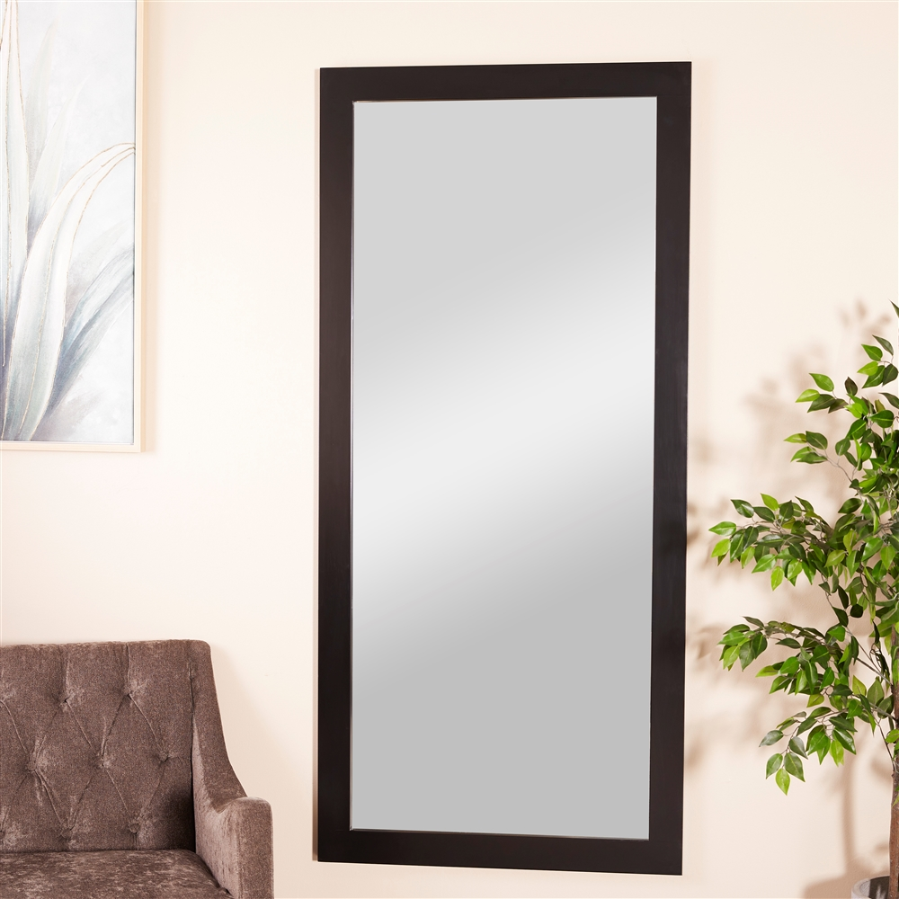 Grayson Lane 70-in X 32.38-in Rectangle Black Framed Wall Mirror 5 Grayson Lane 70-in X 32.38-in Rectangle Black Framed Wall Mirror - Image 5