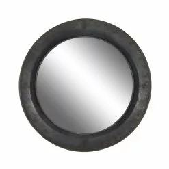Grayson Lane 34.5-in X 34.5-in Round Grey Metal Wall Mirror -GRAYSON LANE SHOP 330945002 MainImage 001