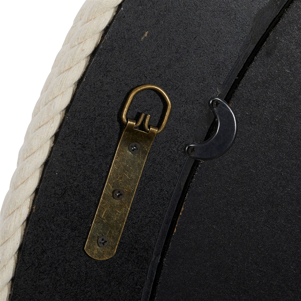 Grayson Lane 36-in X 36-in Round White Wall Mirror 3 Grayson Lane 36-in X 36-in Round White Wall Mirror - Image 3