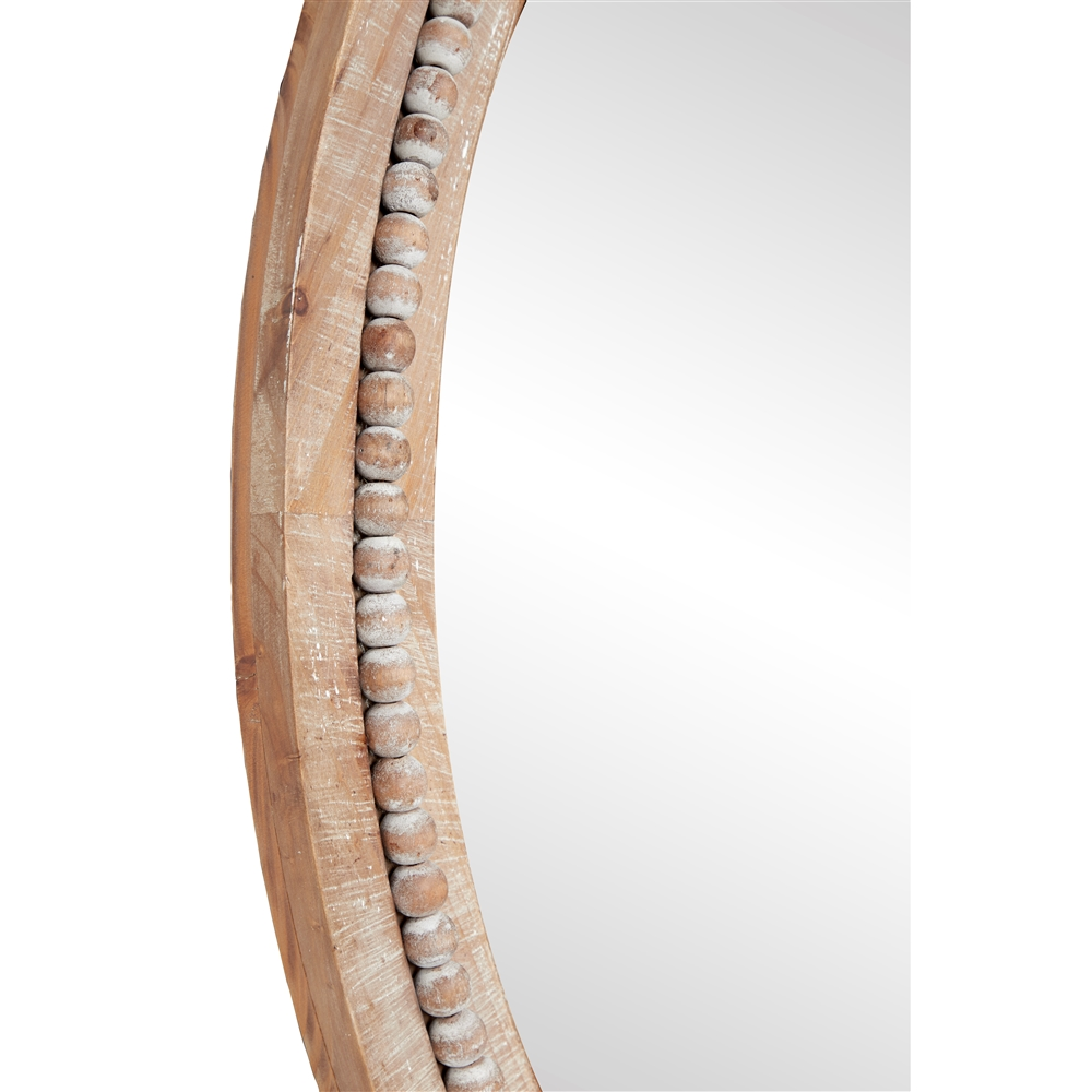 Grayson Lane 36-in X 36-in Round Brown Wall Mirror 1 Grayson Lane 36-in X 36-in Round Brown Wall Mirror