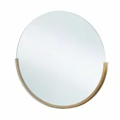 Grayson Lane 30.25-in X 30.75-in Round Gold Wall Mirror -GRAYSON LANE SHOP 330945016 AlternateImage5