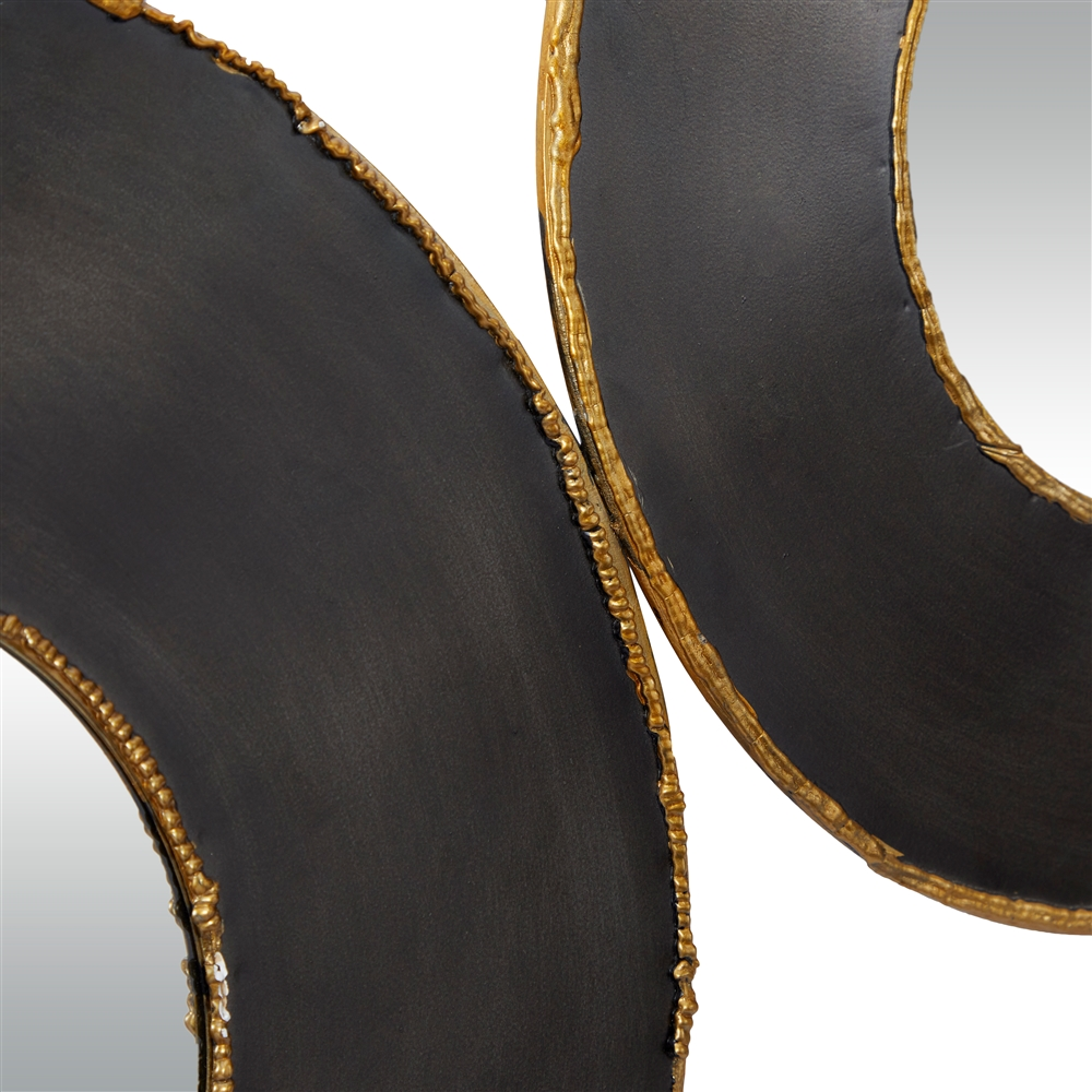 Grayson Lane 27-in X 48-in Round Black Wall Mirror 6 Grayson Lane 27-in X 48-in Round Black Wall Mirror - Image 6