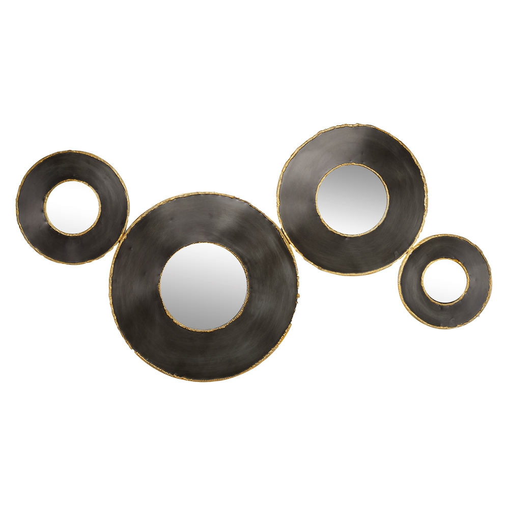 Grayson Lane 27-in X 48-in Round Black Wall Mirror 3 Grayson Lane 27-in X 48-in Round Black Wall Mirror - Image 3