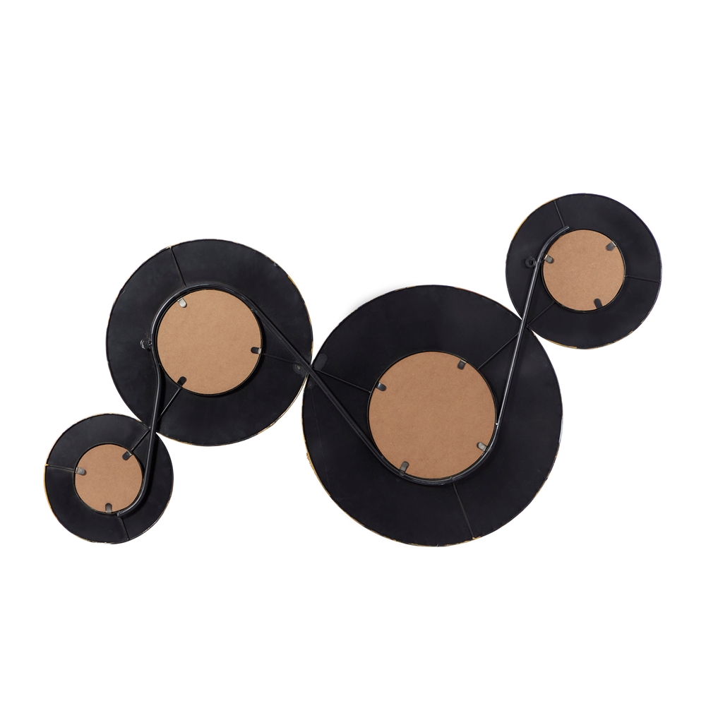 Grayson Lane 27-in X 48-in Round Black Wall Mirror 1 Grayson Lane 27-in X 48-in Round Black Wall Mirror