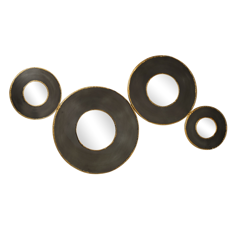 Grayson Lane 27-in X 48-in Round Black Wall Mirror 4 Grayson Lane 27-in X 48-in Round Black Wall Mirror - Image 4