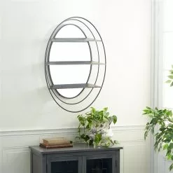 Grayson Lane 35.75-in X 25-in Oval Silver Wall Mirror 11 Grayson Lane 35.75-in X 25-in Oval Silver Wall Mirror -GRAYSON LANE SHOP 330945036 AlternateImage1