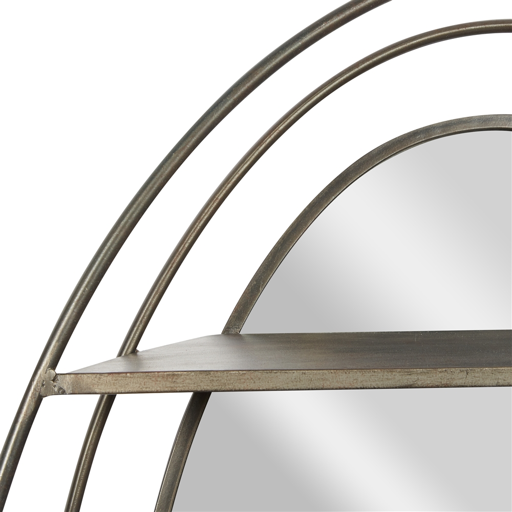 Grayson Lane 35.75-in X 25-in Oval Silver Wall Mirror 4 Grayson Lane 35.75-in X 25-in Oval Silver Wall Mirror - Image 4