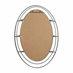 Grayson Lane 35.75-in X 25-in Oval Silver Wall Mirror